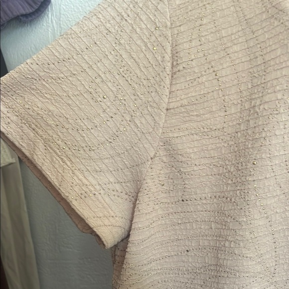 XL Elegant Beige Embellished Women's Top - Picture 8 of 9